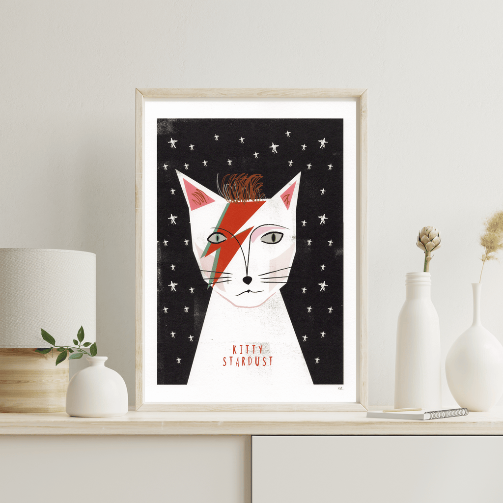 Kunstdruck "Kitty Stardust", A4-Print