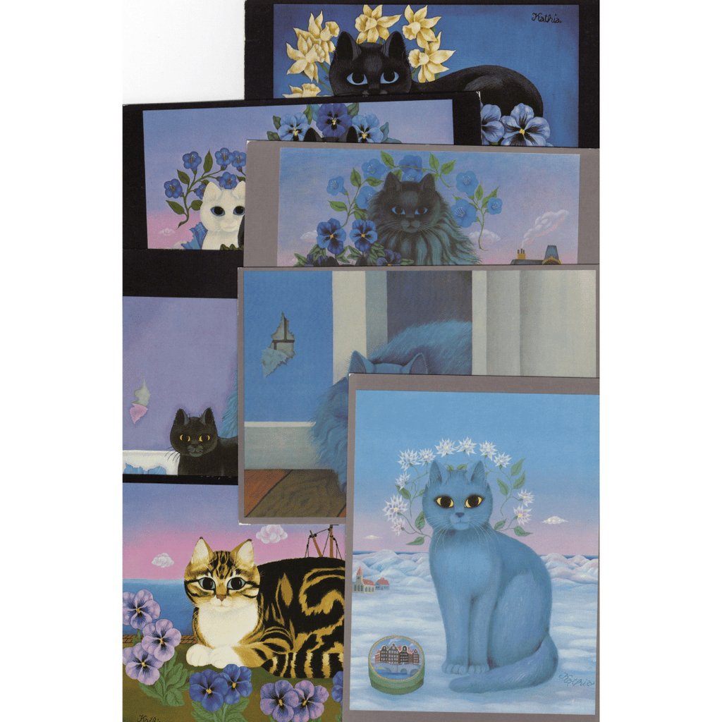 Postkarten mit Katzenmotiven von Kathia Berger