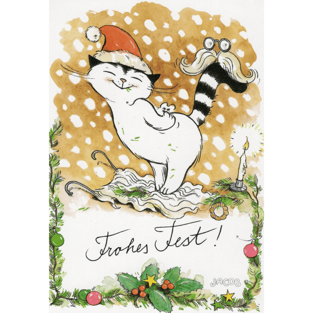 Weihnachtliche Postkarten mit Katzenmotiven von Sven Hartman