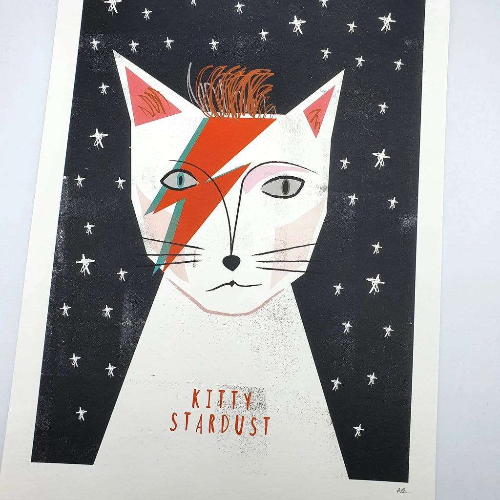Kunstdruck "Kitty Stardust", A4-Print Sir Mittens