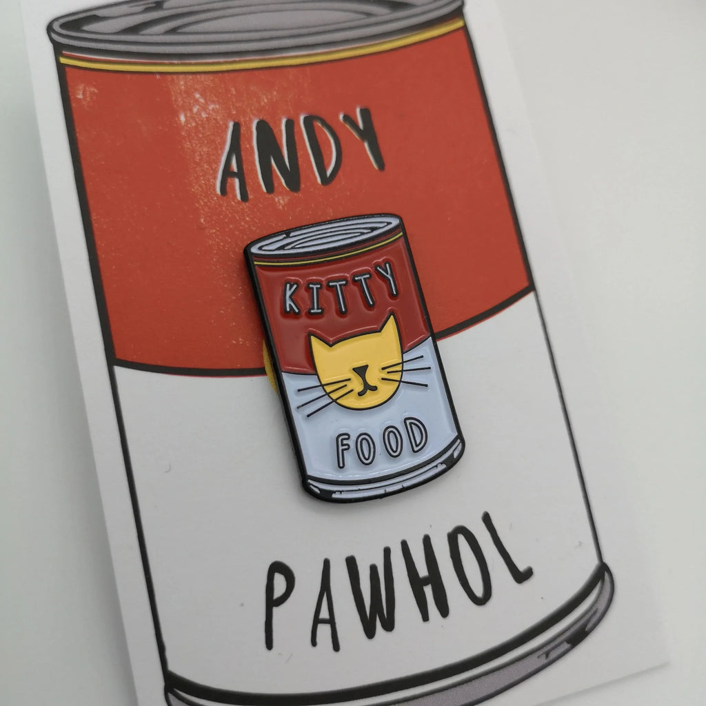 Pin "Andy Pawhol" aus Emaille Sir Mittens