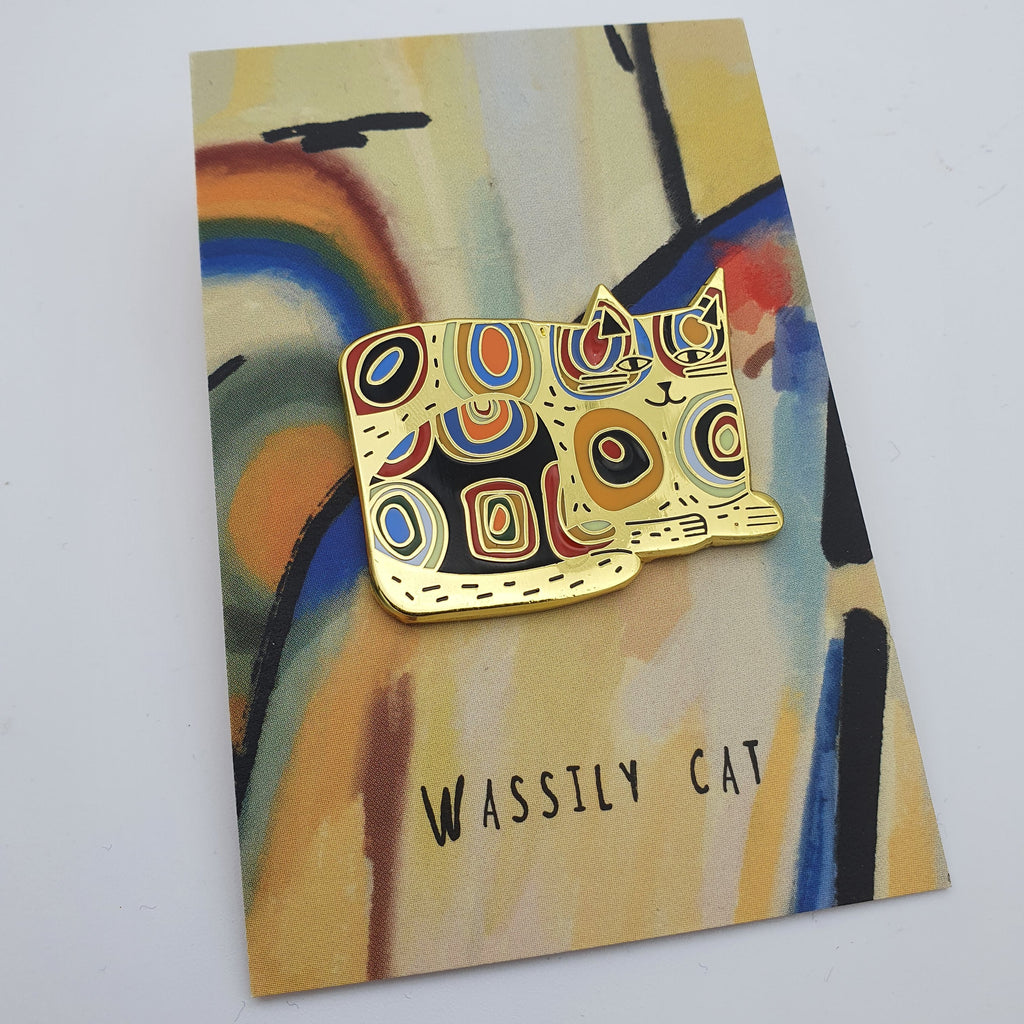 Pin "Wassily Catinsky" aus Emaille Sir Mittens