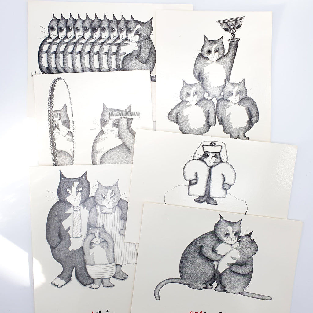 Postkarten mit Katzenmotiven