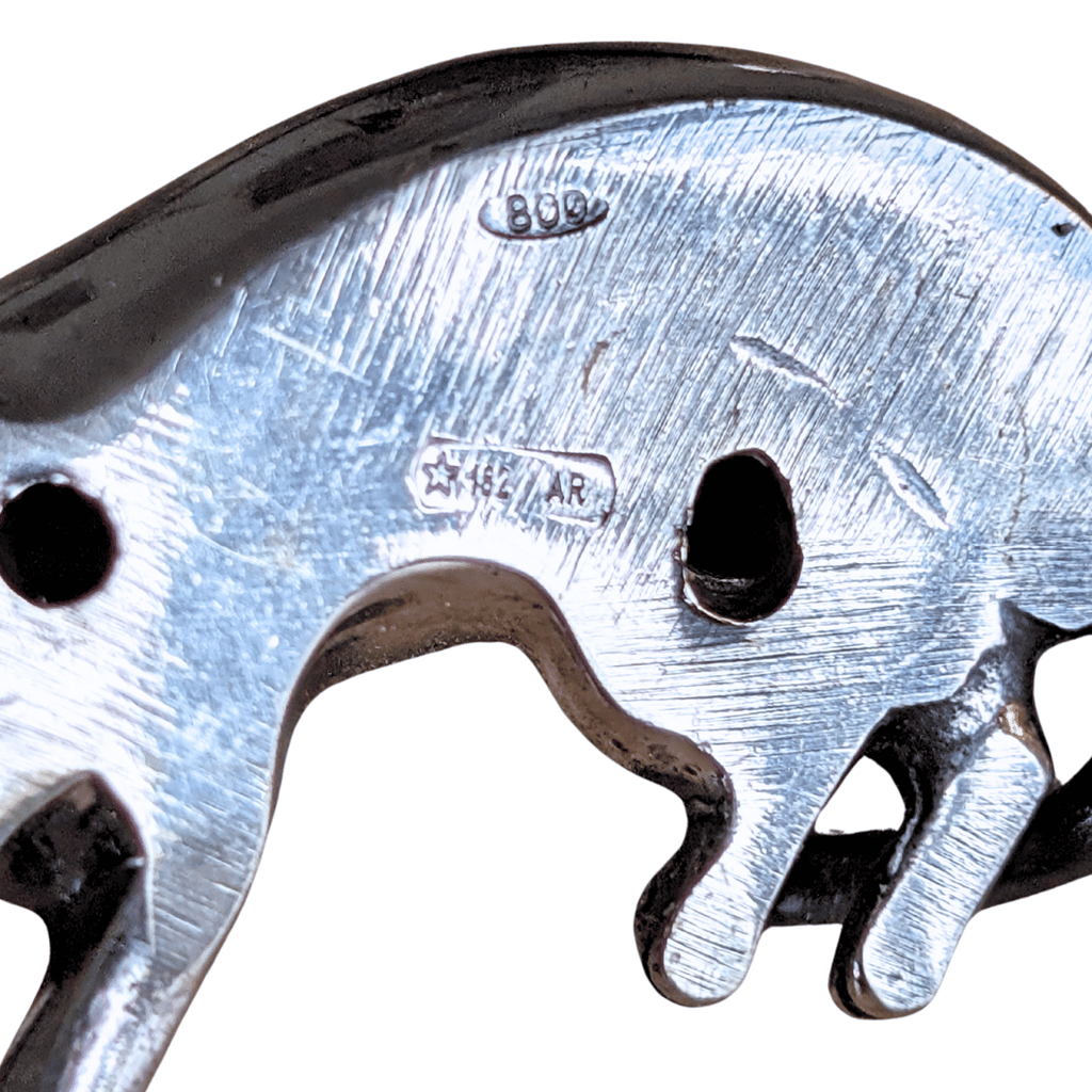 925er Sterling und 800er Silber teiloxidierte Katzenfiguren, 3 Varianten