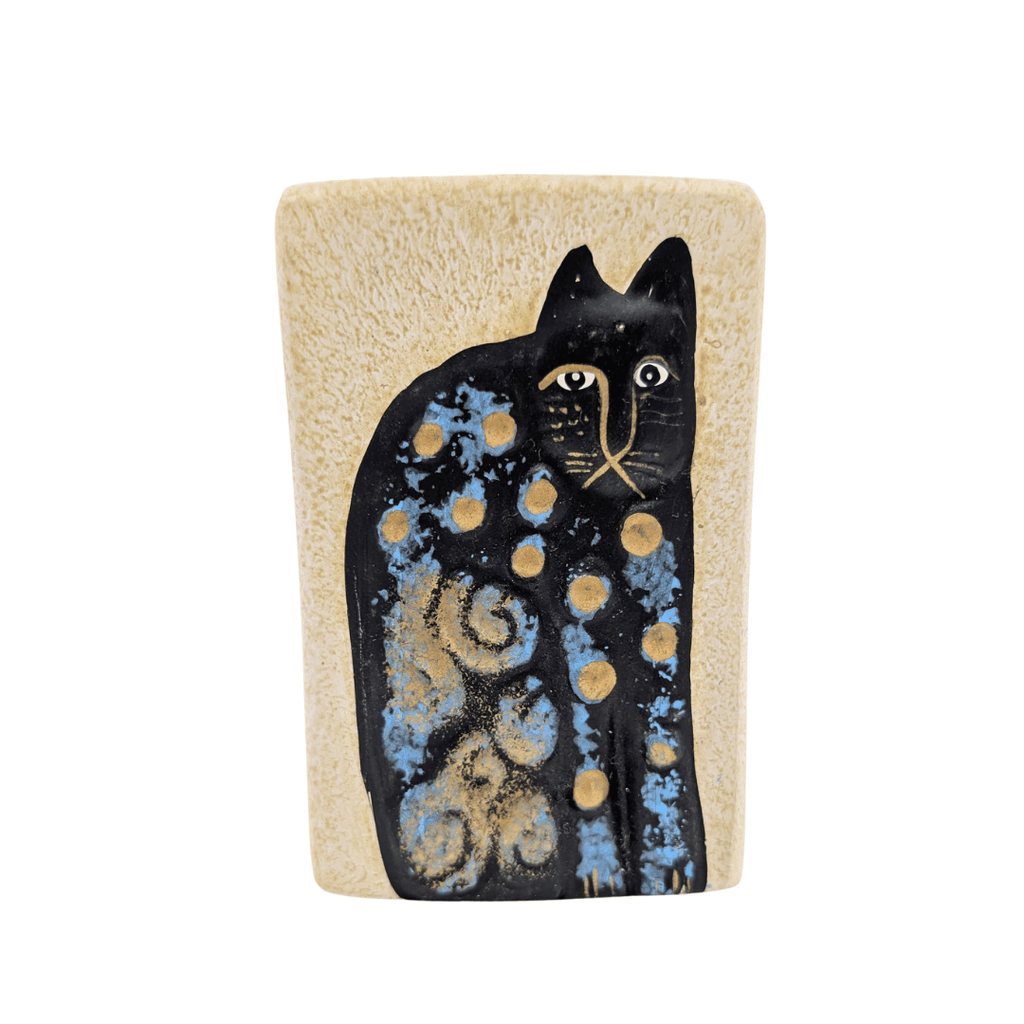Keramik-Teelichthalter mit Katzenmotiven, 3 Varianten
