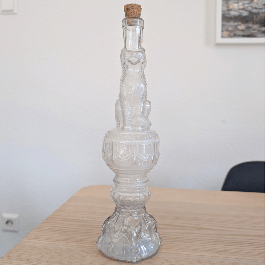 Antike Glasflasche von Legras, Frankreich, um 1900