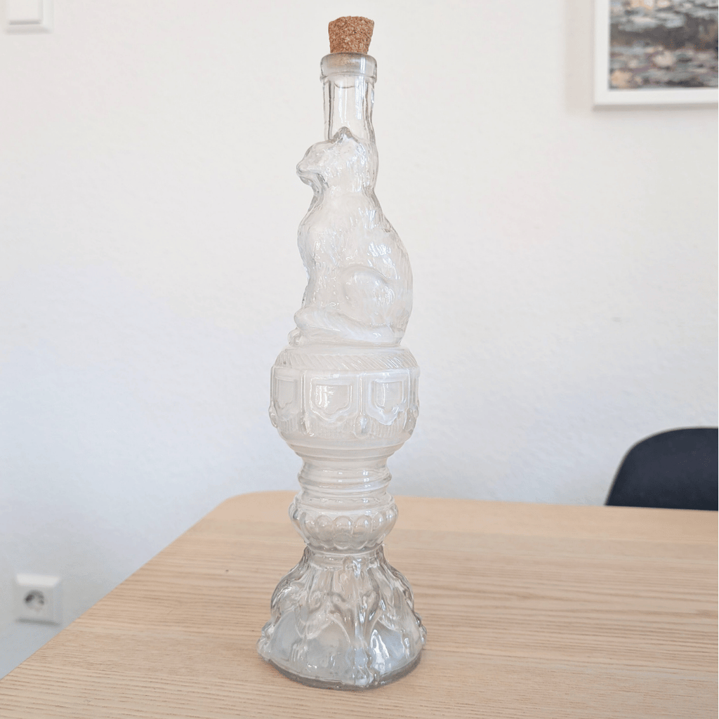Antike Glasflasche von Legras, Frankreich, um 1900