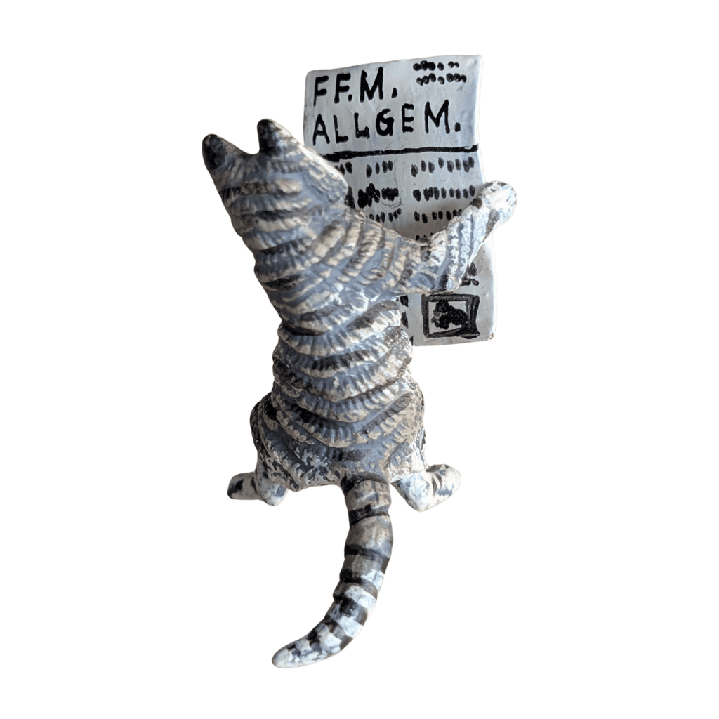 Antike kaltbemalte Wiener Bronze Katzenfiguren, 3 Varianten