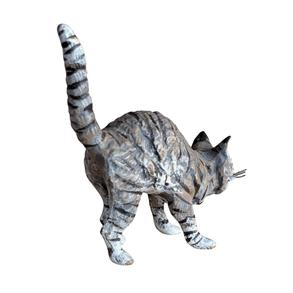 Antike kaltbemalte Wiener Bronze Katzenfiguren, 3 Varianten