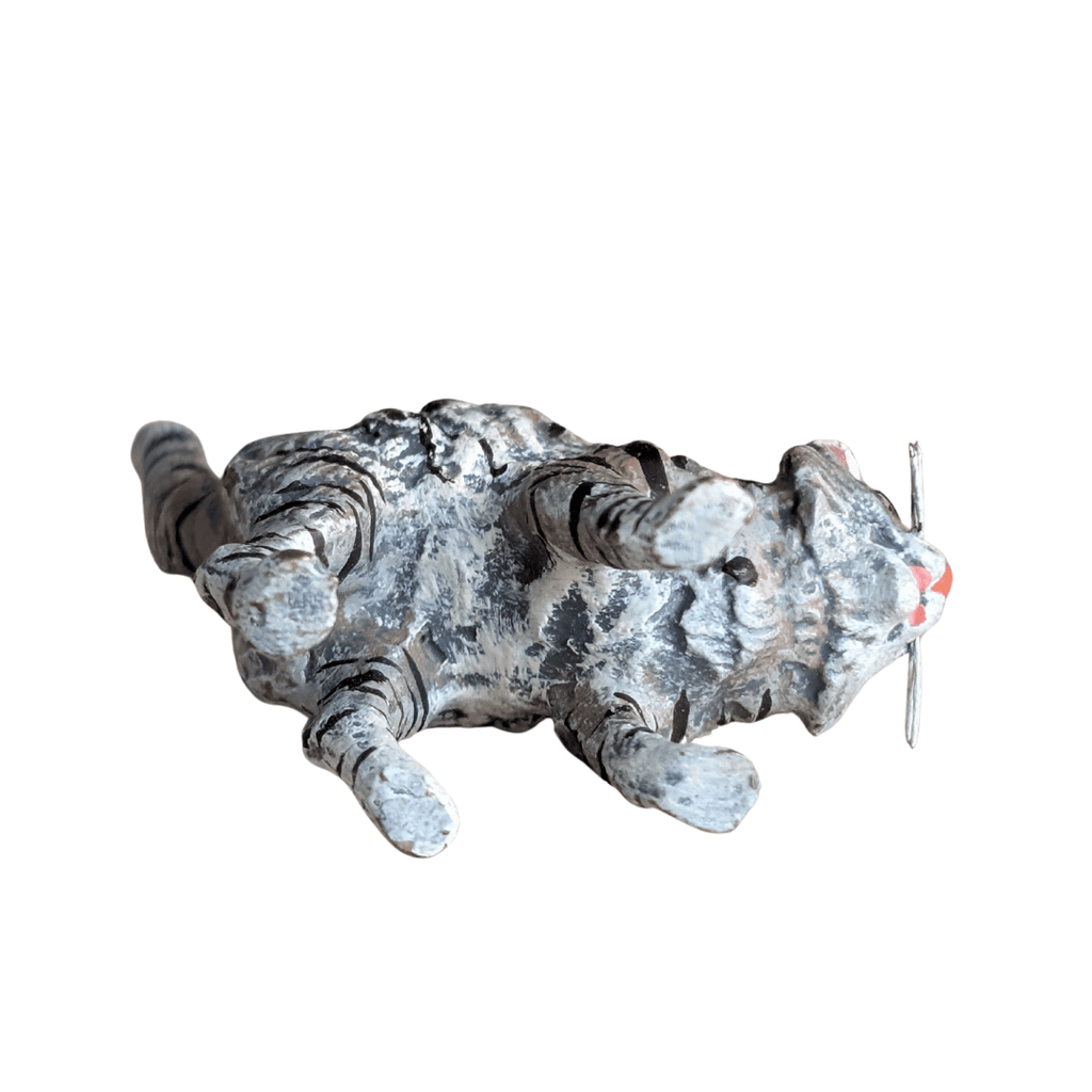 Antike kaltbemalte Wiener Bronze Katzenfiguren, 3 Varianten