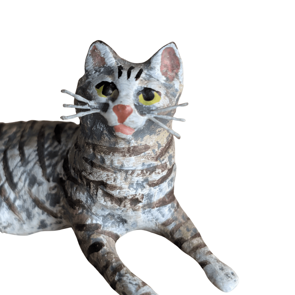 Antike kaltbemalte Wiener Bronze Katzenfiguren, 3 Varianten