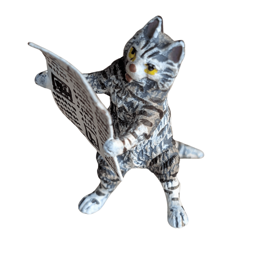 Antike kaltbemalte Wiener Bronze Katzenfiguren, 3 Varianten