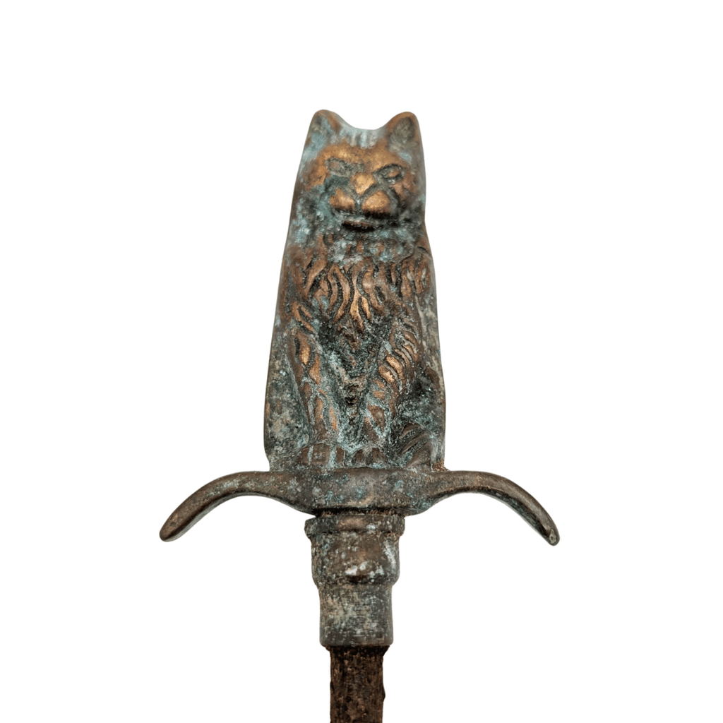 Antiker Katzen-Korkenzieher aus Bronze