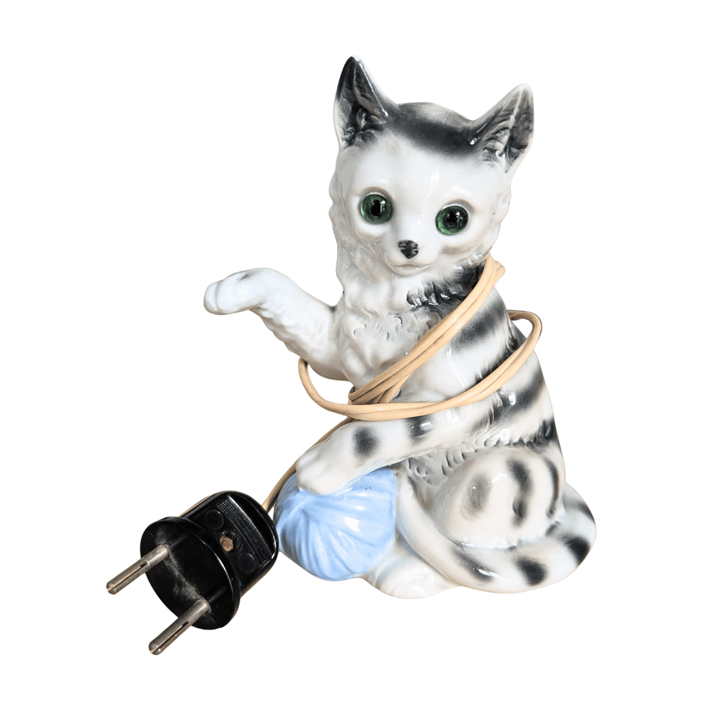 Gräfenthal Rauchverzehrer Katze aus Porzellan