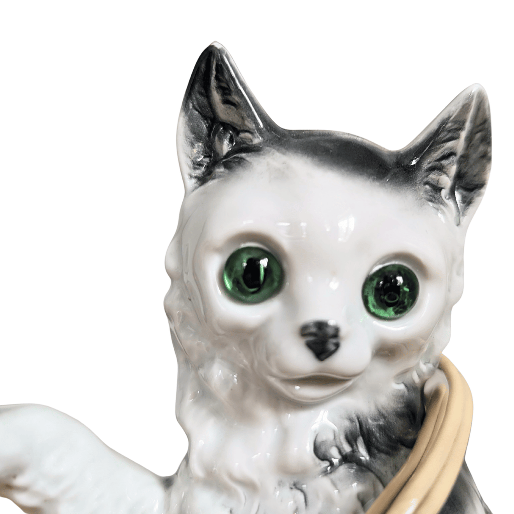 Gräfenthal Rauchverzehrer Katze aus Porzellan