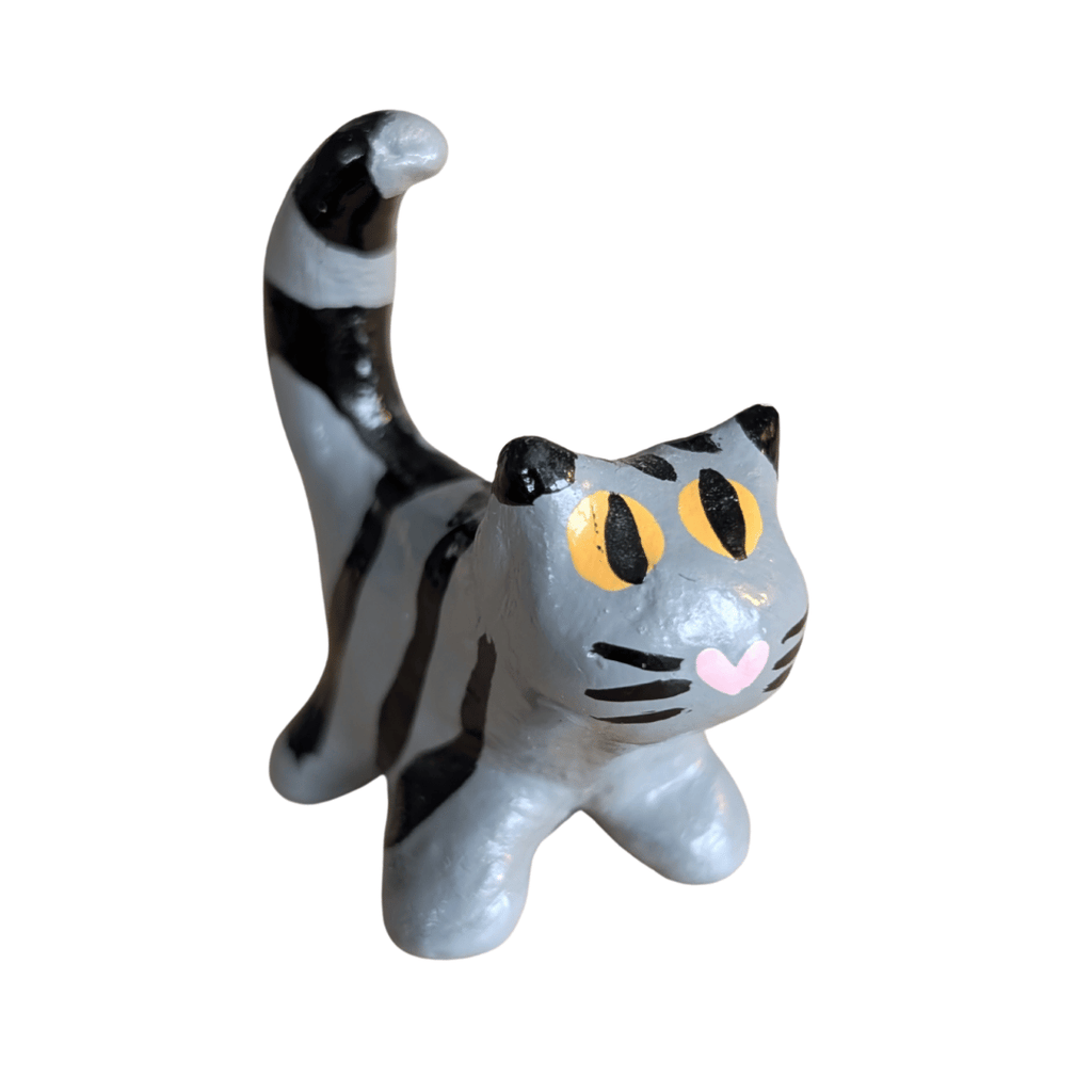 Handgemachte Katzenfiguren, 4 Varianten