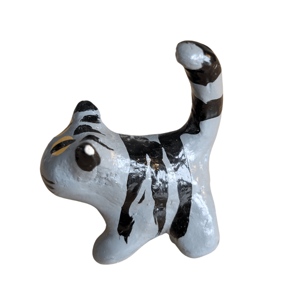 Handgemachte Katzenfiguren, 4 Varianten