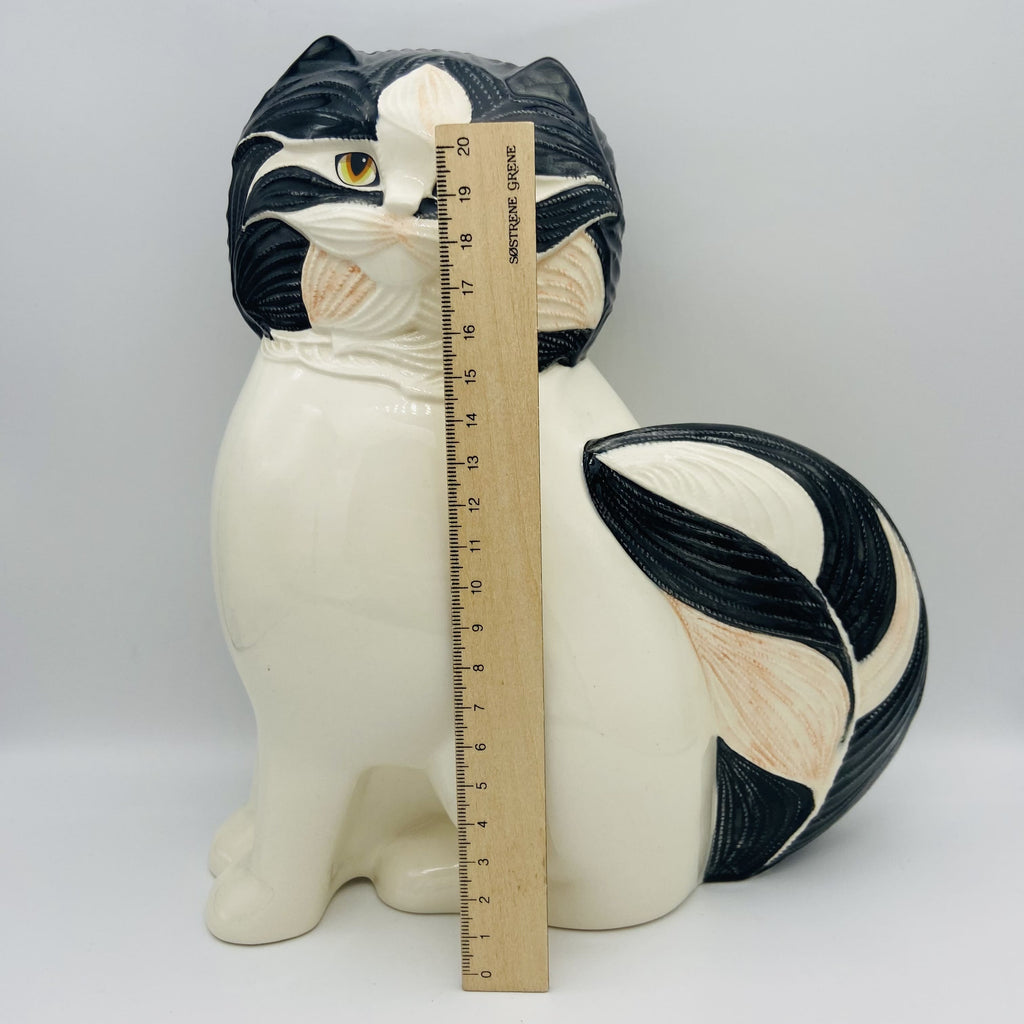 Große Goebel Keramik-Katze, Entwurf von George Selim (1984)
