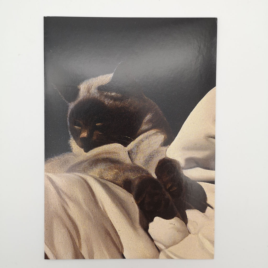 Grußkarte mit Katzenmotiv aus der Kunst