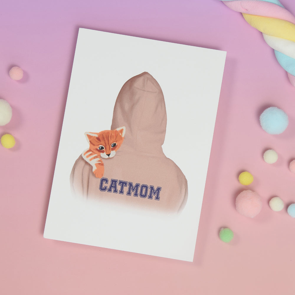 Postkarte "Catmom"