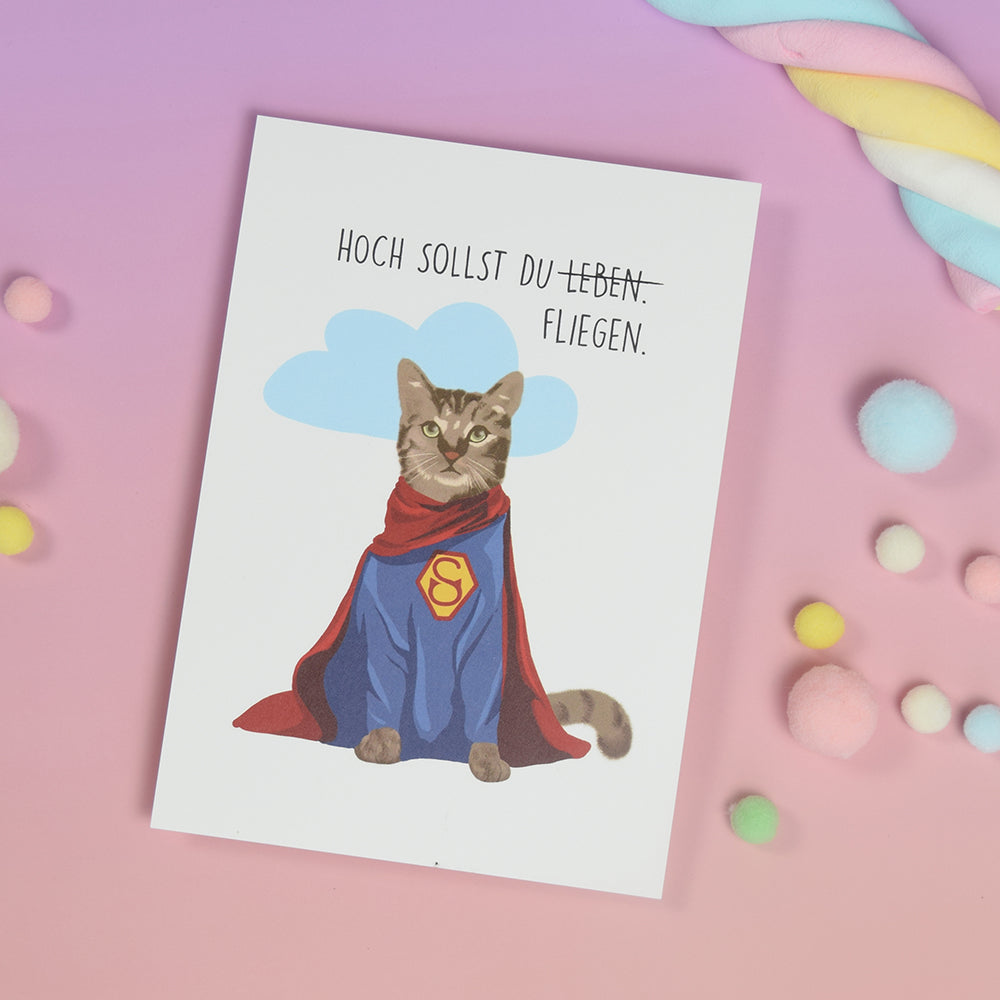 Postkarte "Hoch sollst du fliegen"