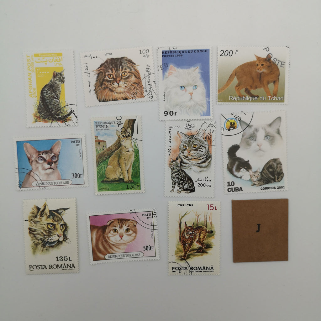 Katzen-Briefmarkensammlungen, 10er Sets