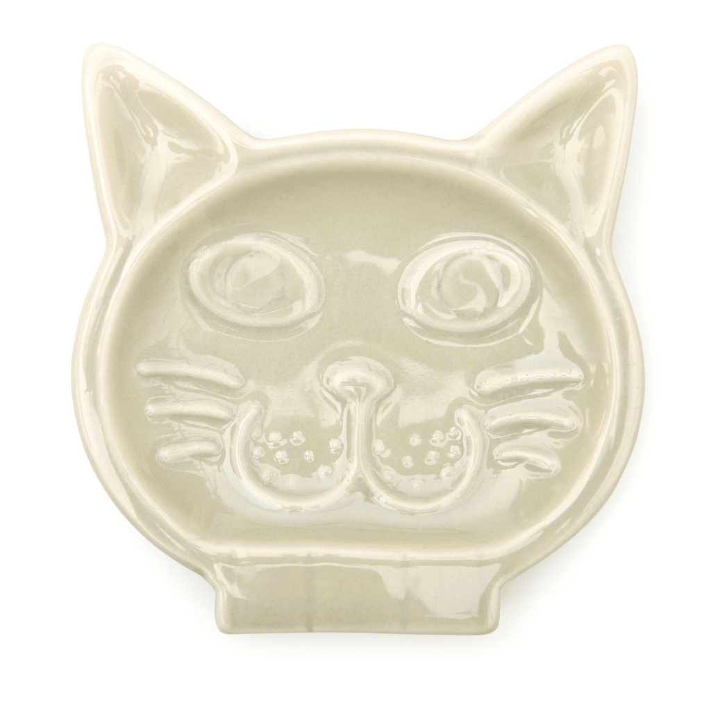 Katzen-Löffelablage aus Keramik