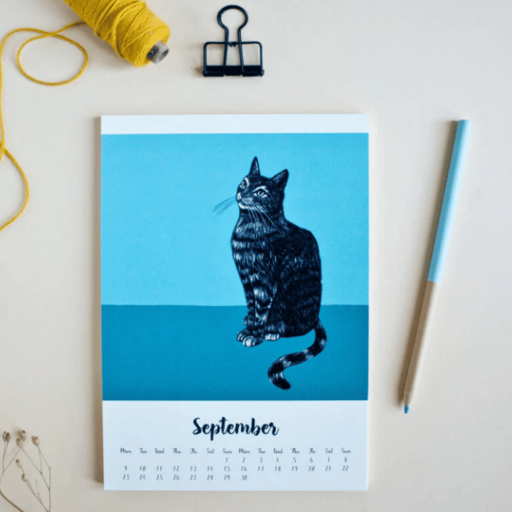 Kalender mit Katzenmotiven