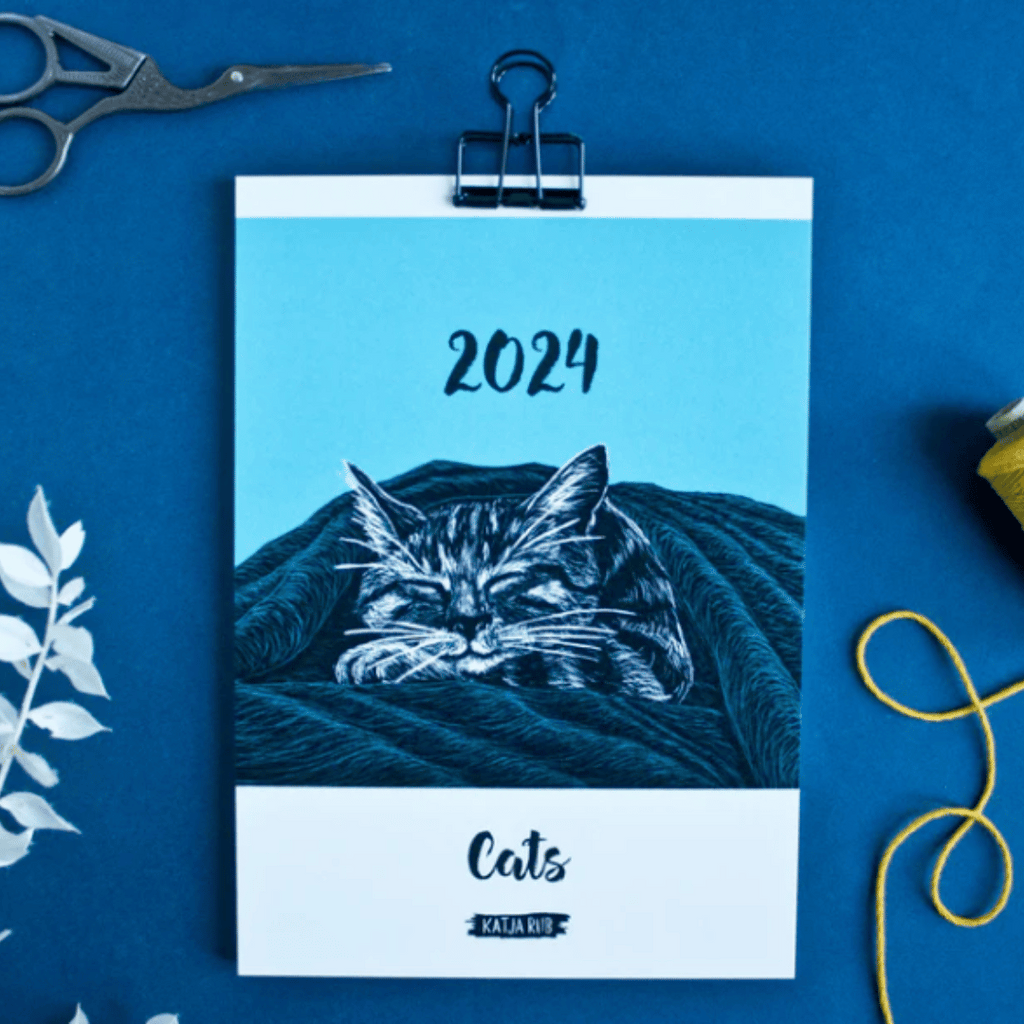 Kalender mit Katzenmotiven