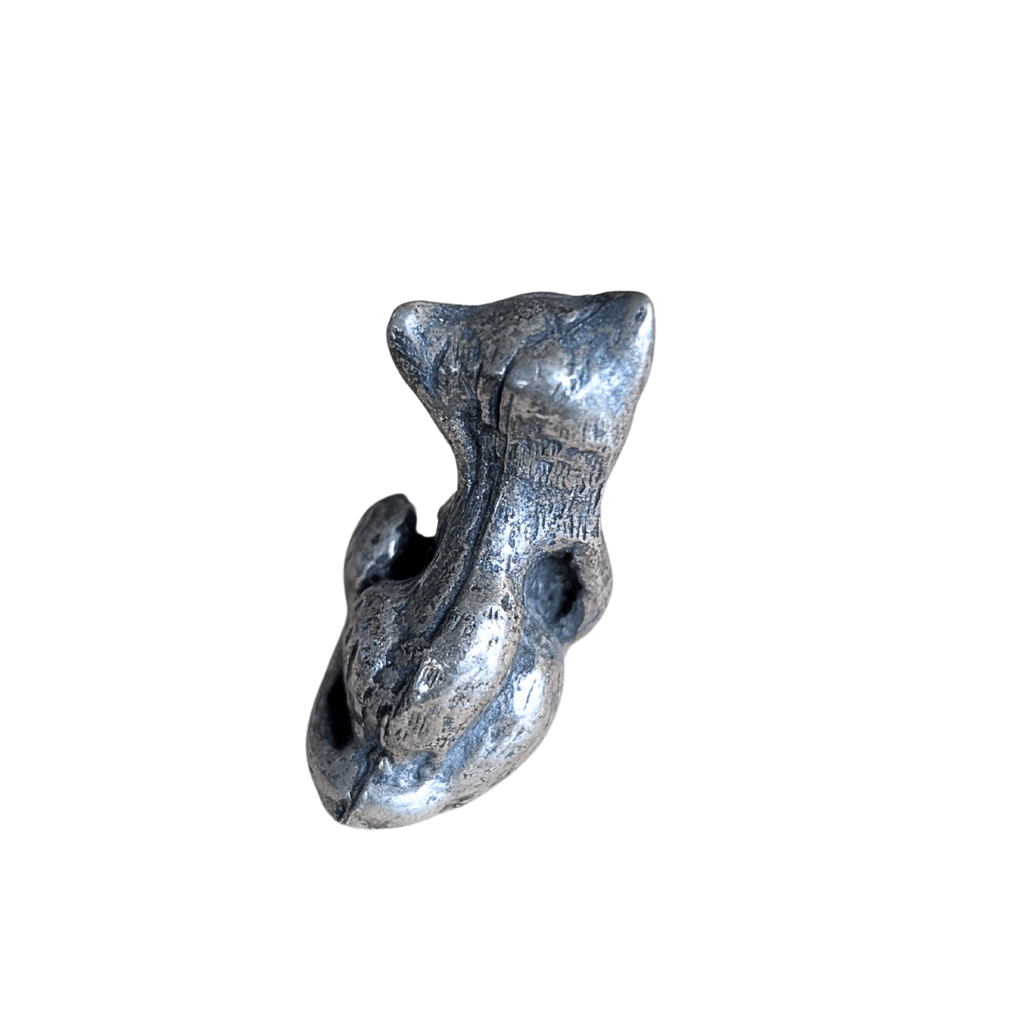 Kleine Katzenfiguren aus Silber oder Zinn, 9 Varianten