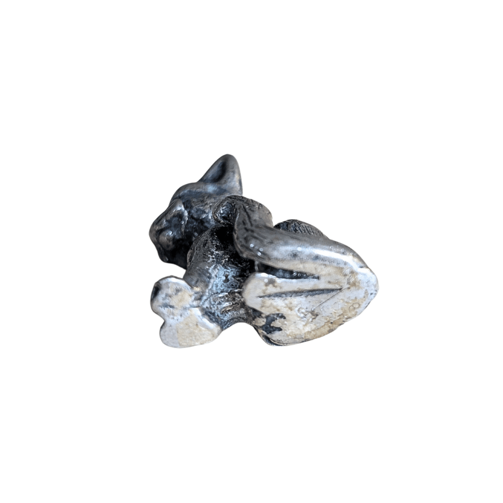 Kleine Katzenfiguren aus Silber oder Zinn, 9 Varianten
