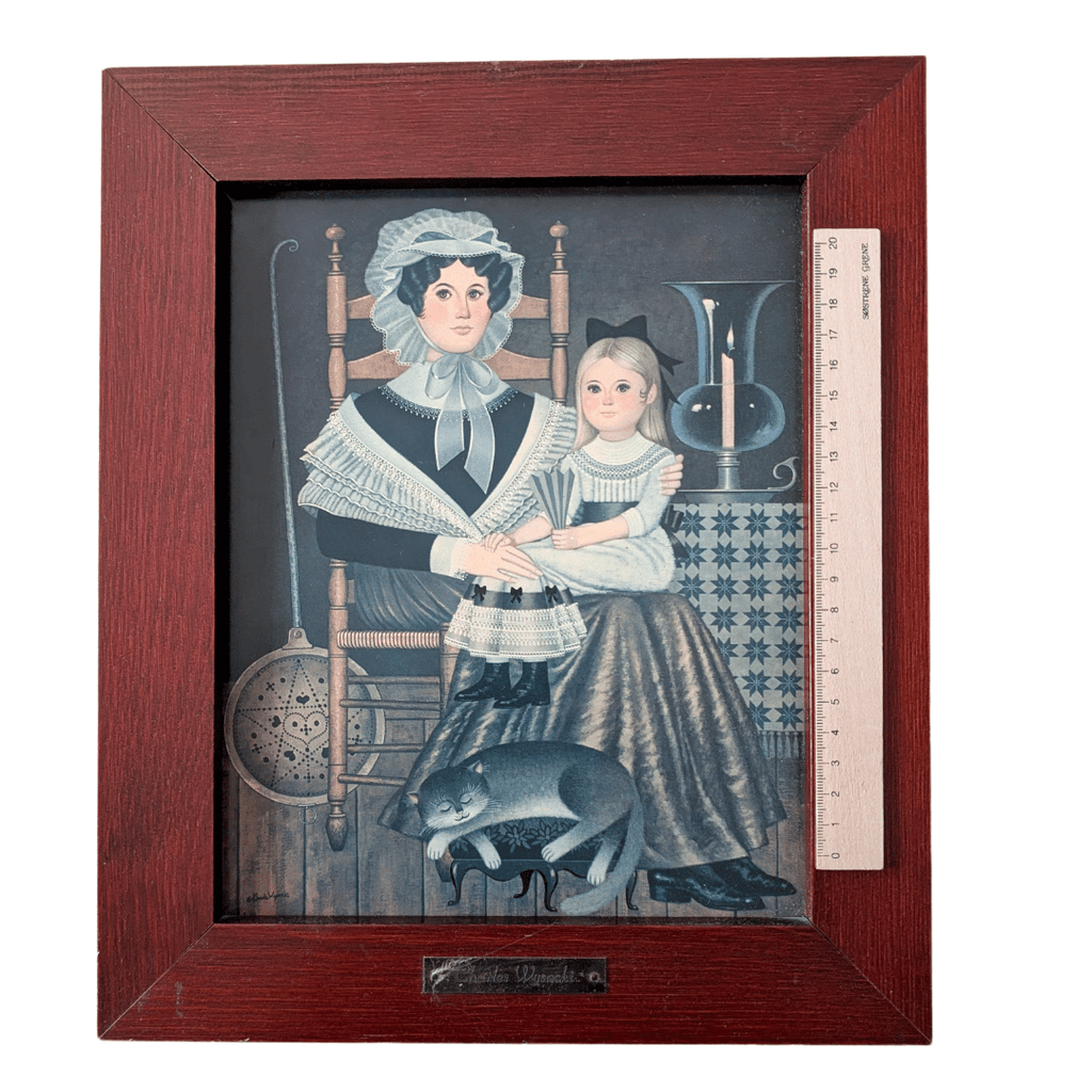 Kunstdruck Mother and Daughter von Charles Wysocki im Rahmen