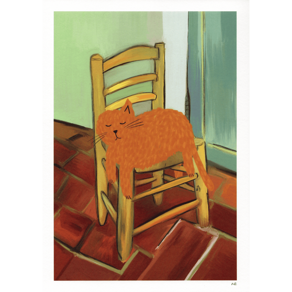 Kunstdruck Vincat's Chair, A4-Print