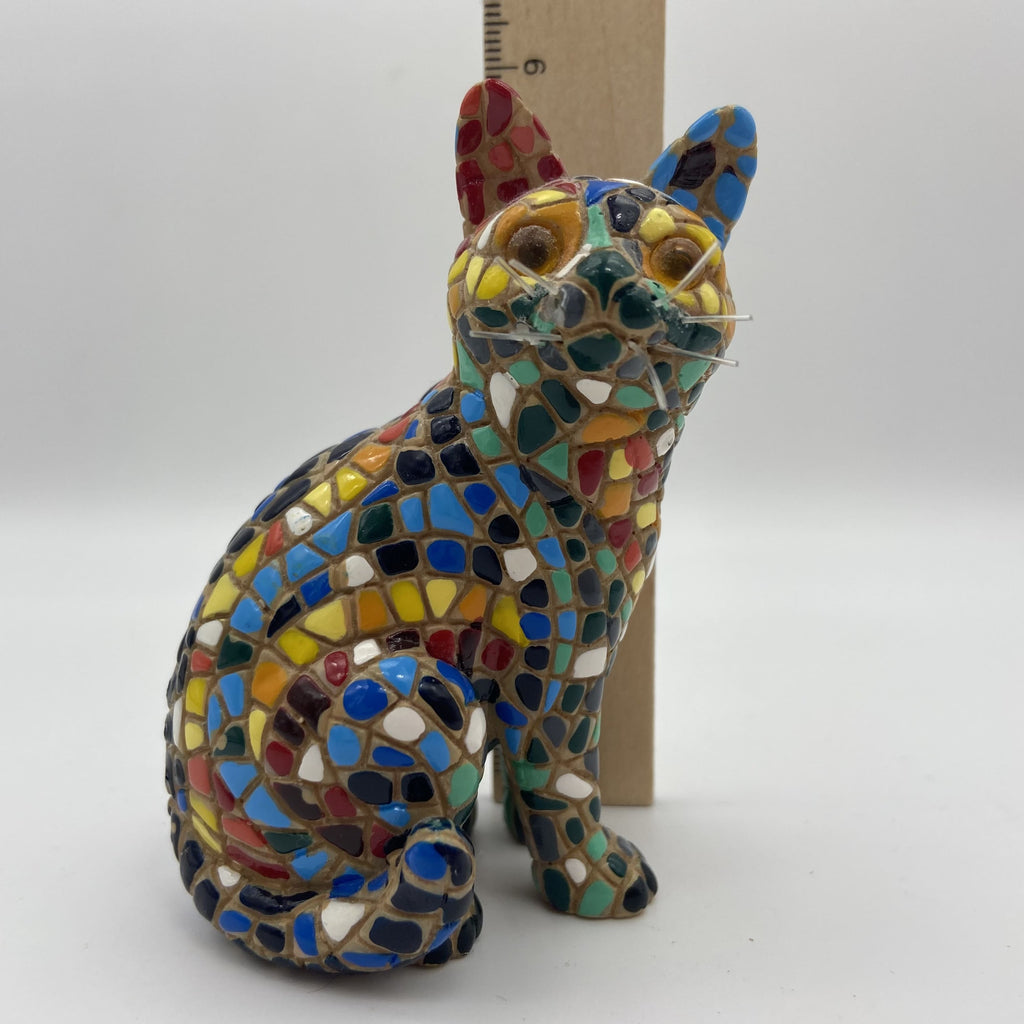 Kunterbunte Mosaik-Katze aus Venedig