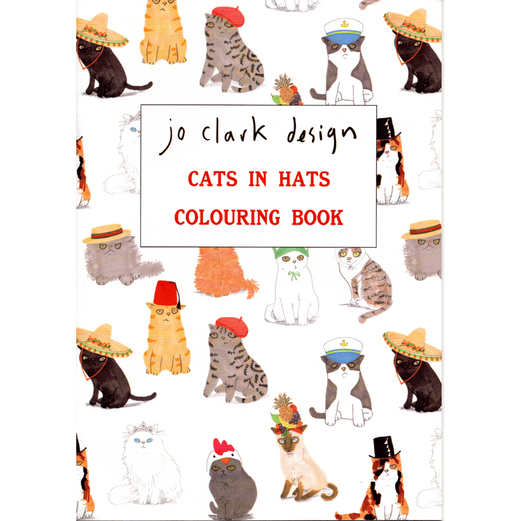 Malbuch Katzen mit Hüten