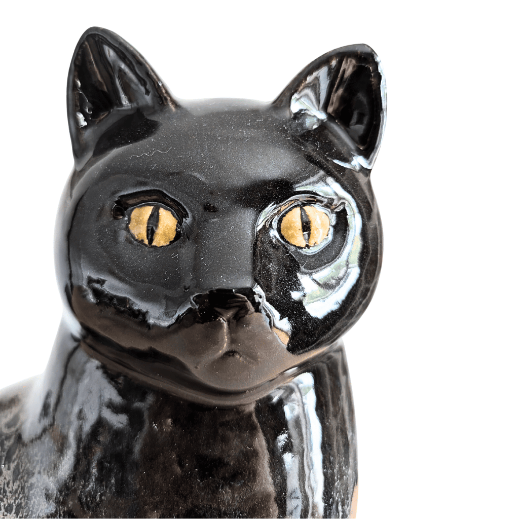 Originale schwarze Lisa Larson Murre Katze Maxi (35 cm), Rarität, Schweden