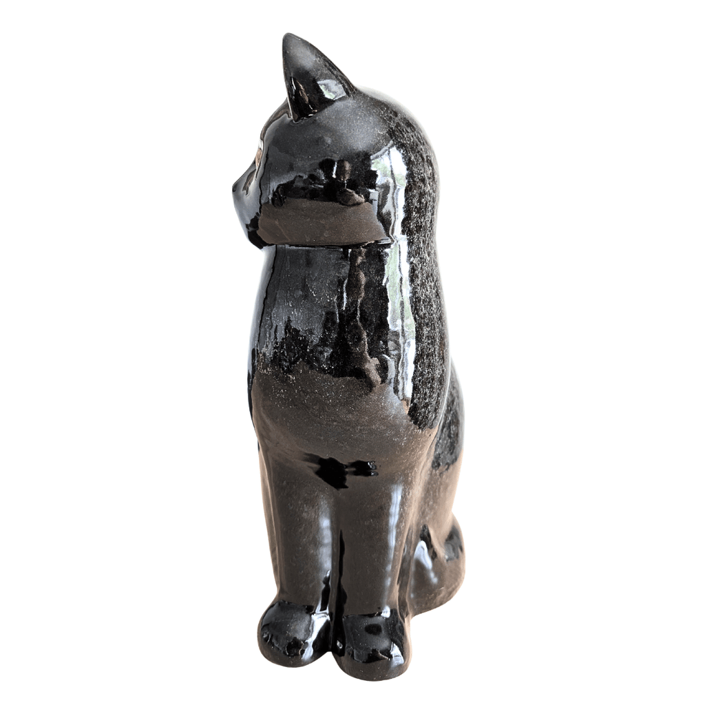 Originale schwarze Lisa Larson Murre Katze Maxi (35 cm), Rarität, Schweden