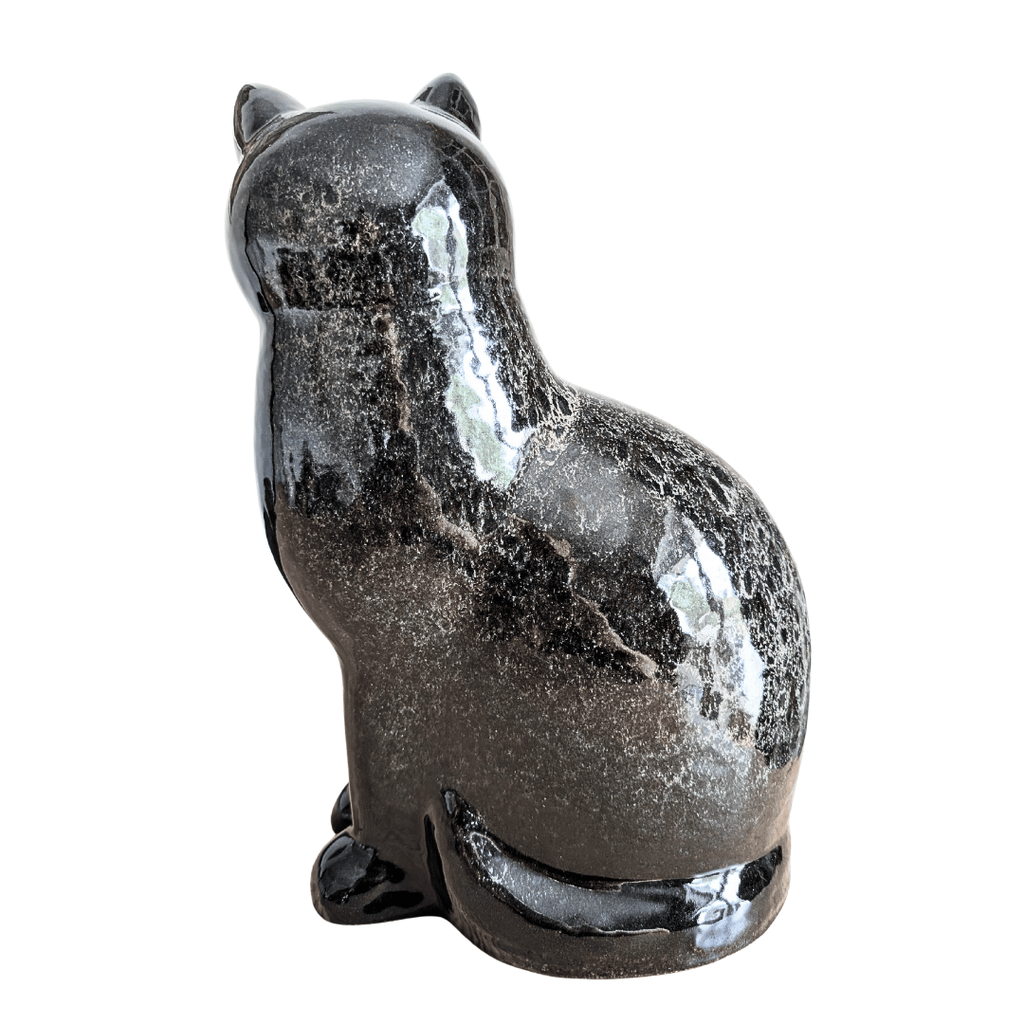 Originale schwarze Lisa Larson Murre Katze Maxi (35 cm), Rarität, Schweden