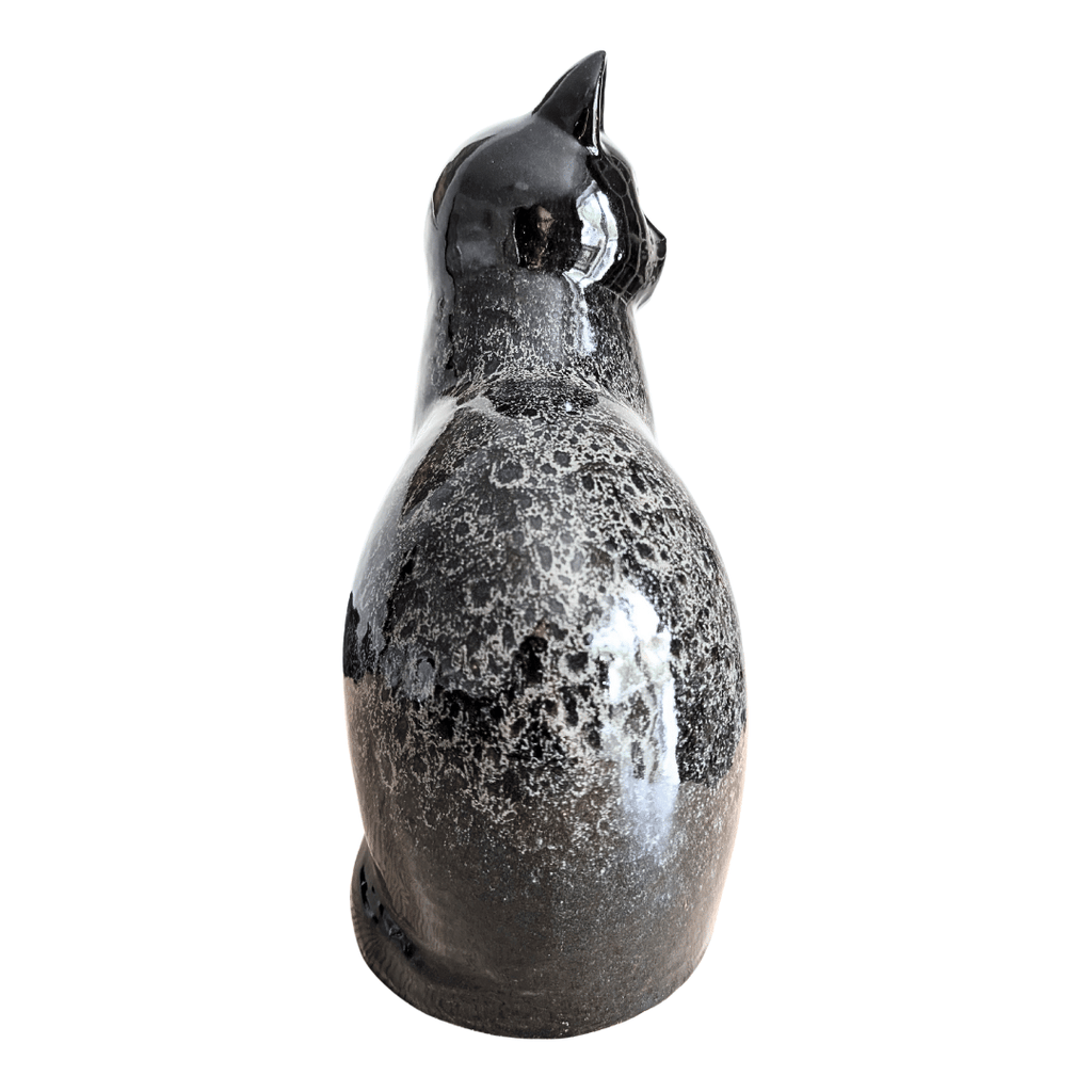 Originale schwarze Lisa Larson Murre Katze Maxi (35 cm), Rarität, Schweden