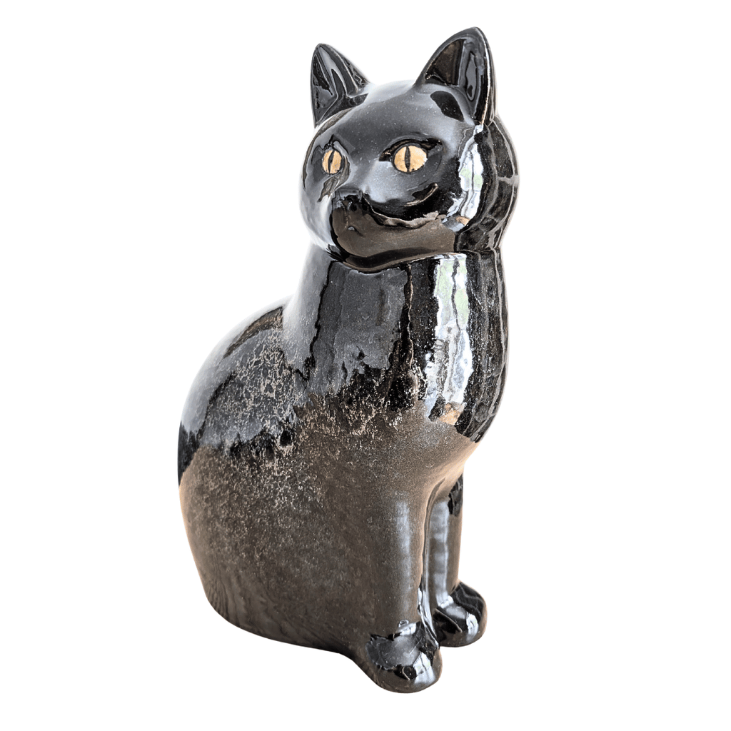 Originale schwarze Lisa Larson Murre Katze Maxi (35 cm), Rarität, Schweden