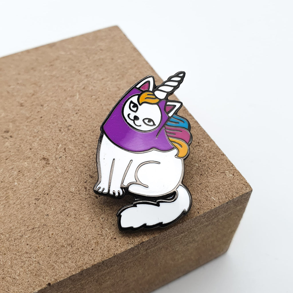 Pin "Caticorn" aus Emaille
