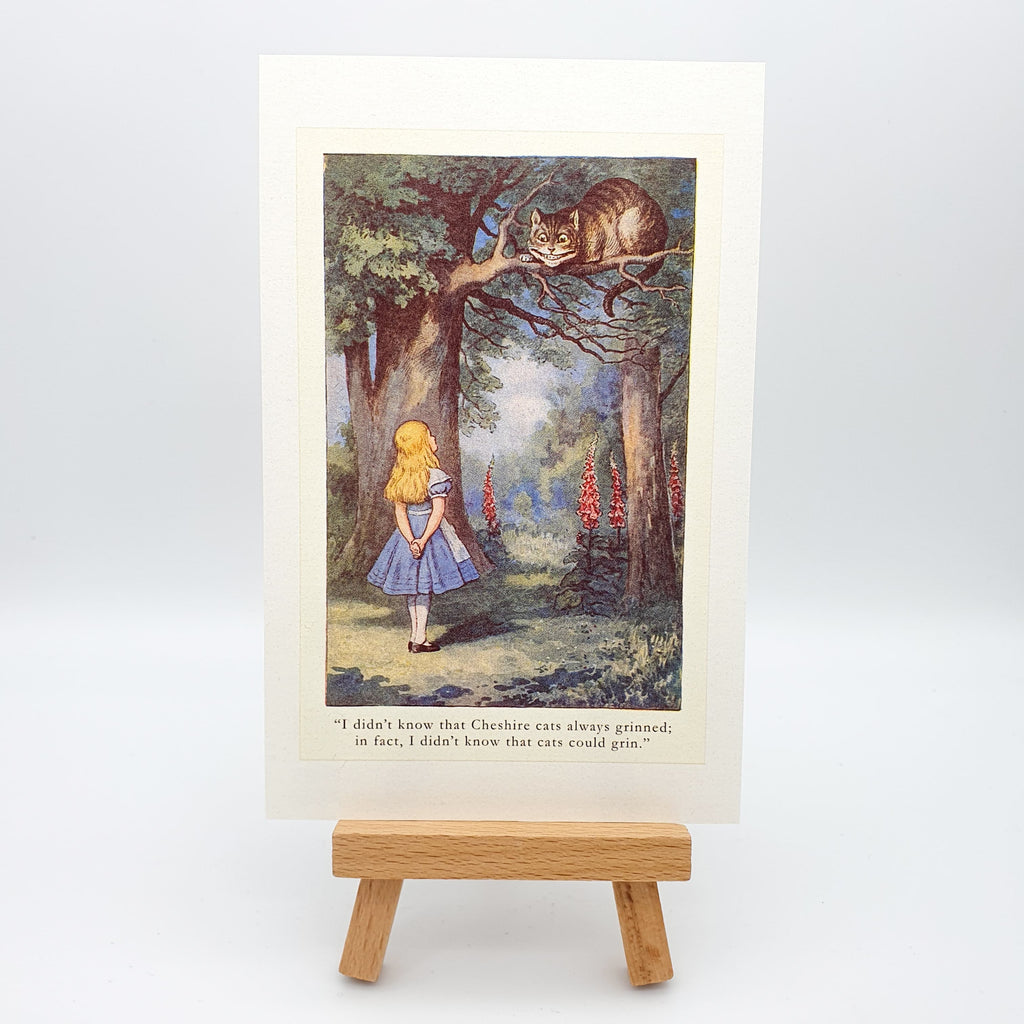 Retro-Postkarte "Alice in Wonderland"