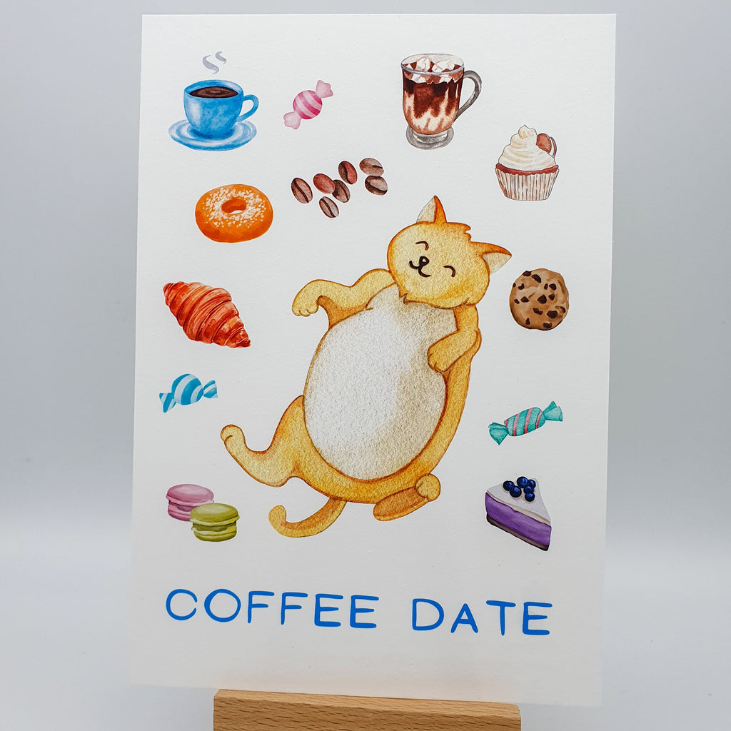 Postkarte "Coffee Date"