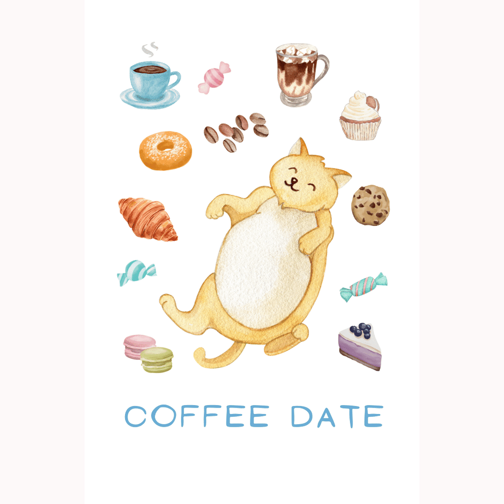 Postkarte "Coffee Date"