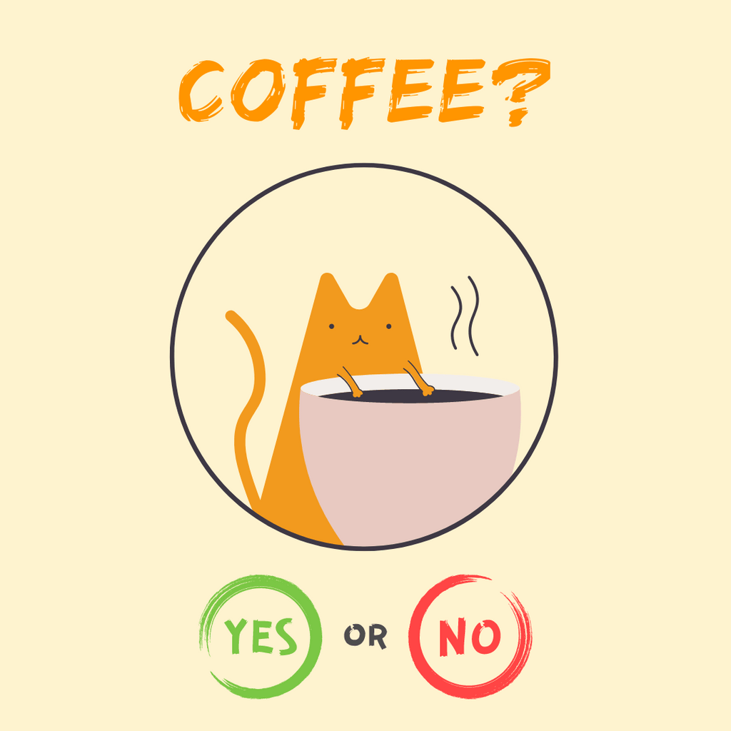 Postkarte "Coffee? Yes or No"