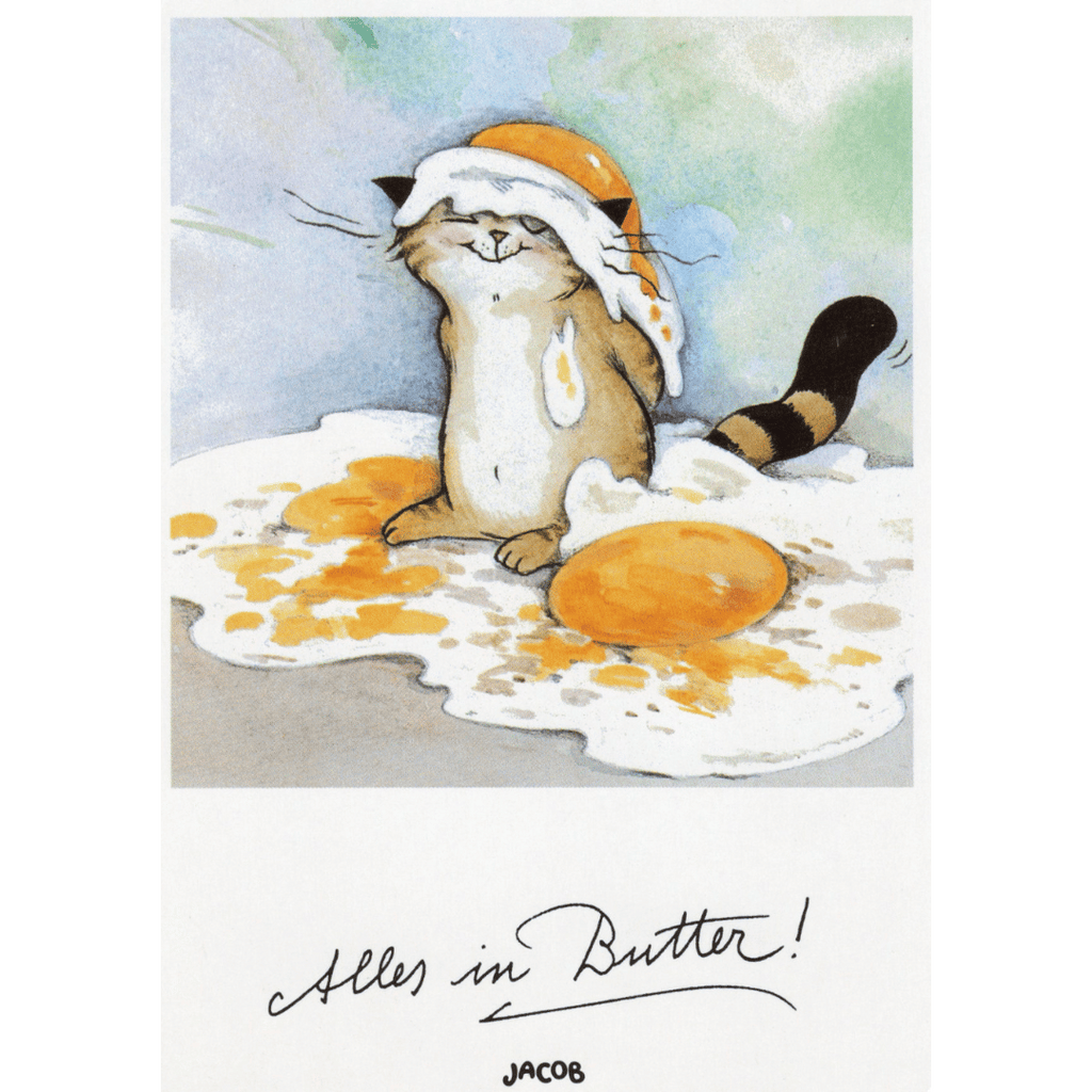 Postkarte mit Katzenmotiv