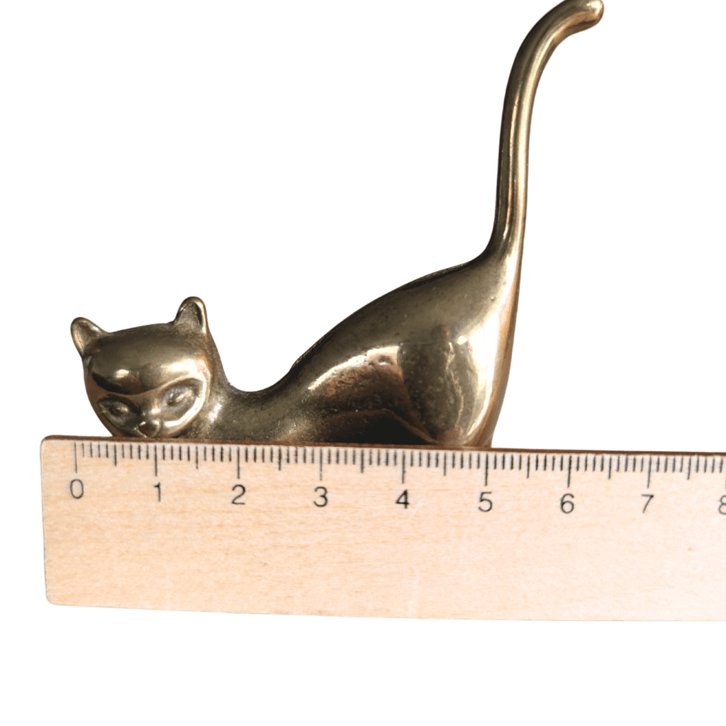 Ringhalter-Katze aus Messing