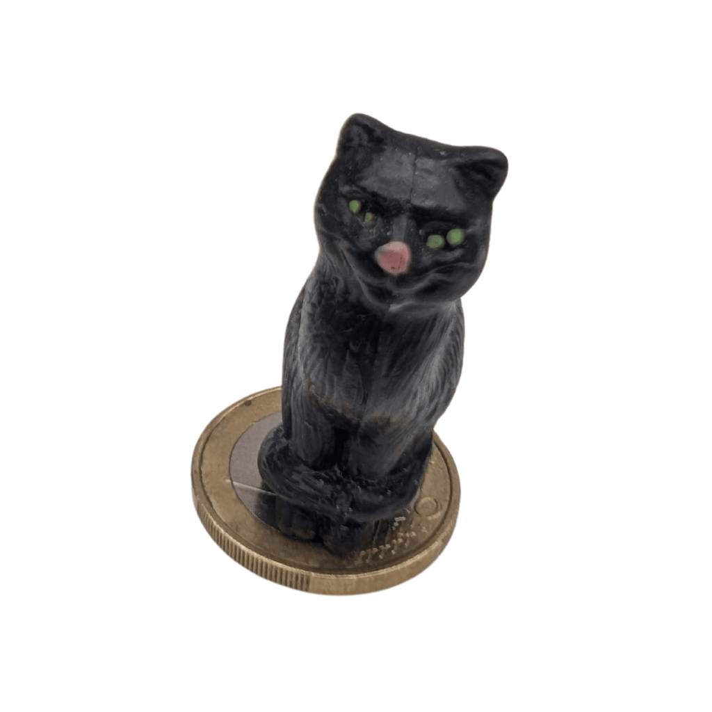 Schwarze Setzkasten-Katzenfiguren, 8 Varianten