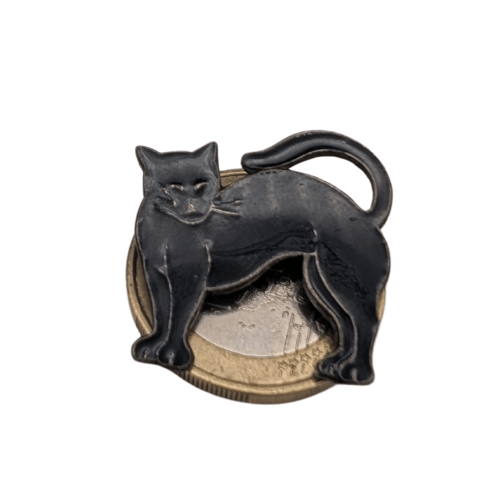 Schwarze Setzkasten-Katzenfiguren, 8 Varianten