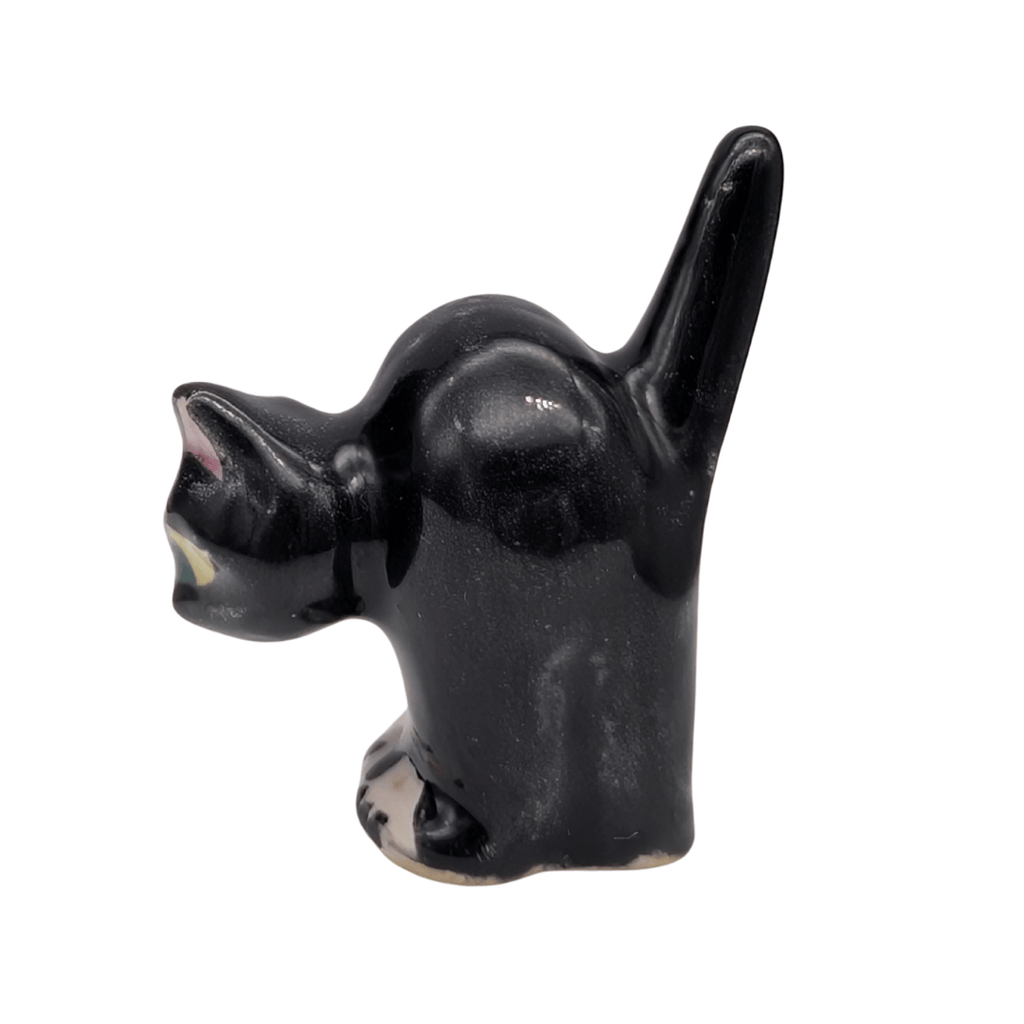 Schwarze Setzkasten-Katzenfiguren, 8 Varianten